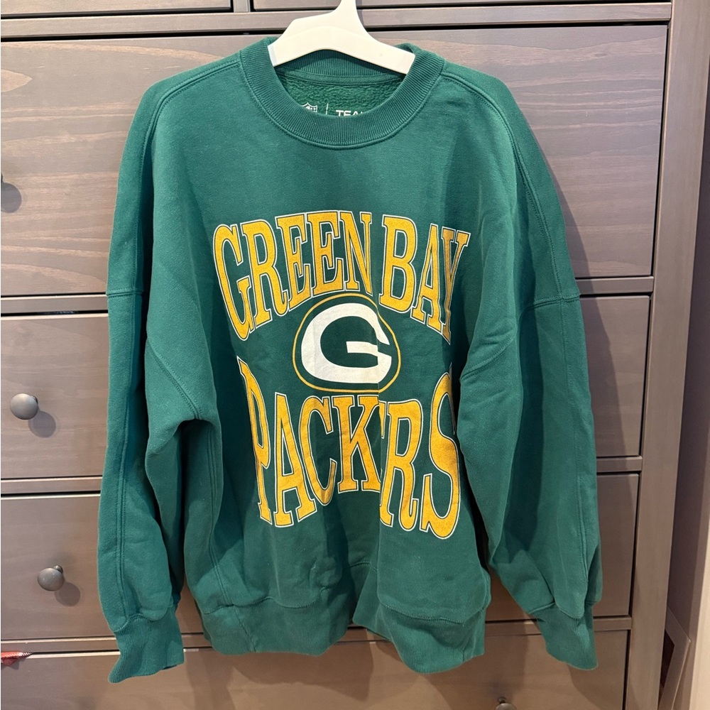 Abercrombie & Fitch Green Crewneck Sweater
